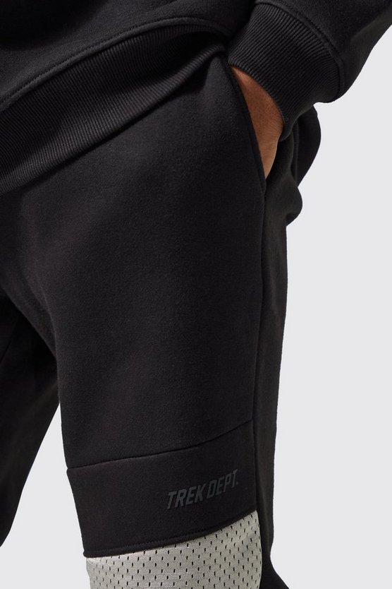 Active Skinny Jogginghose mit Mesh-Detail