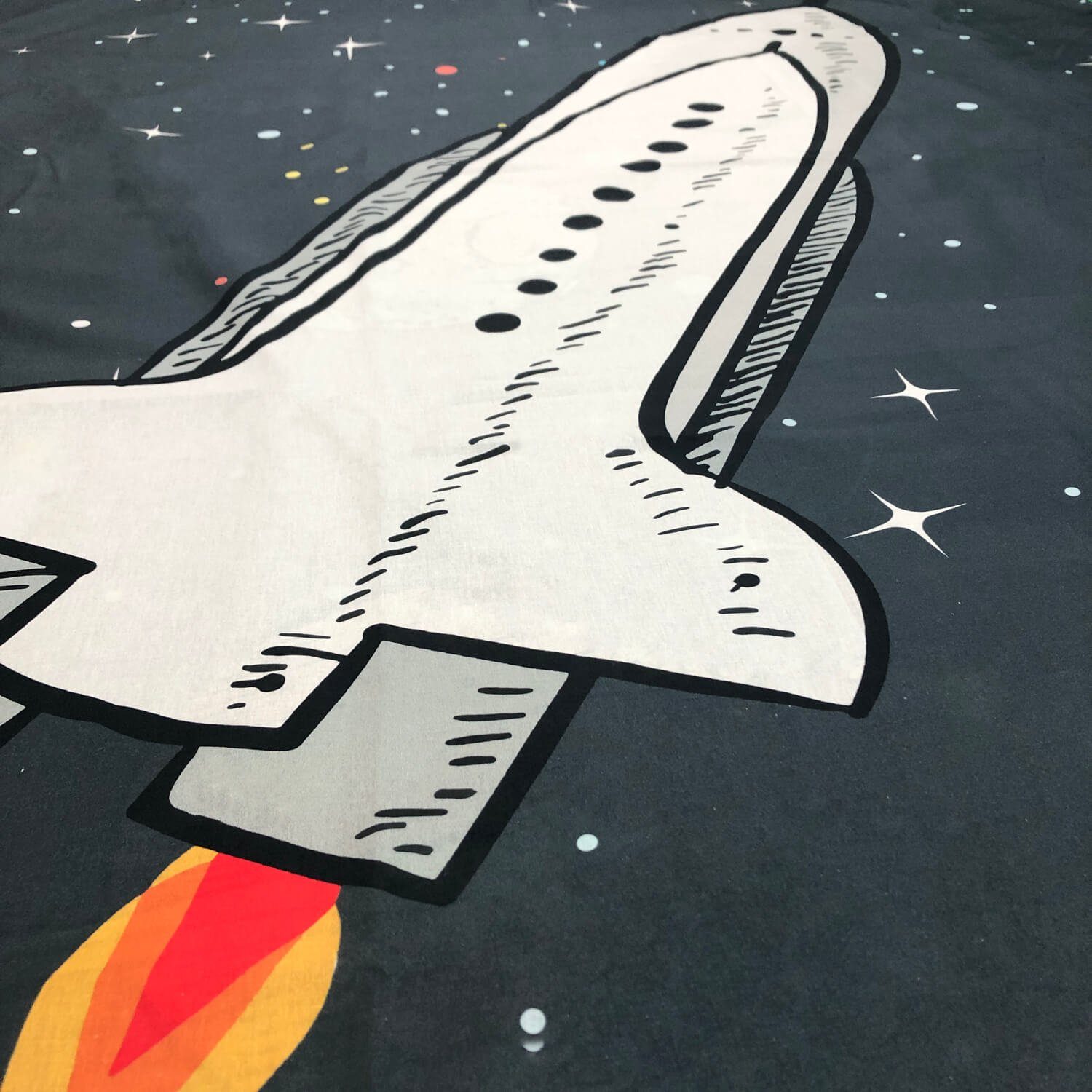 Kinderbettwäsche Rocket, ESPiCO, Renforcé, 2 teilig, Planeten, Rakete, Weltall