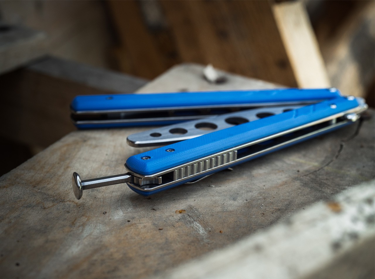 BHQ Balisong Trainer Blue