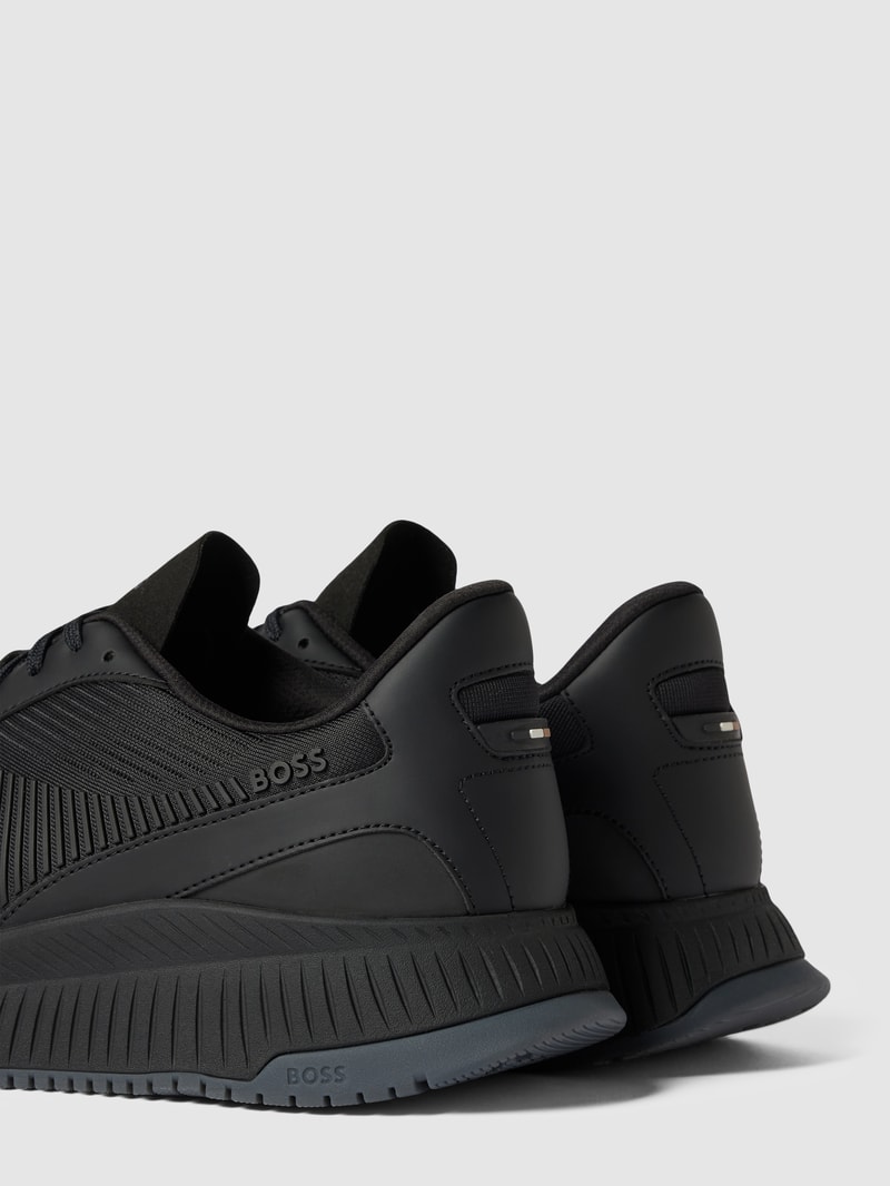 Sneaker mit Label-Details Modell 'EVO' in schwarz