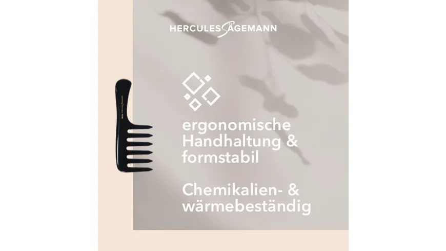 HERCULES Sägemann kleiner Griffstylerkamm Naturkautschuk