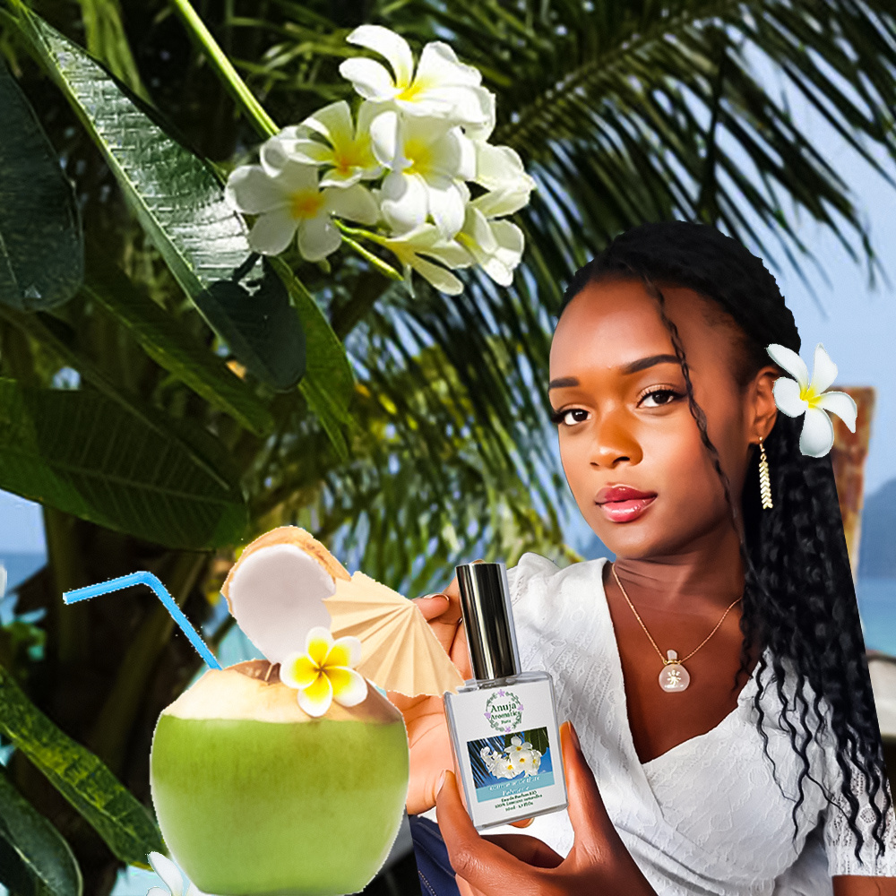 anuja aromatics Couronne de Tiaré Polynésie Eau de Parfum Bio aux Essences 100 % Naturelles