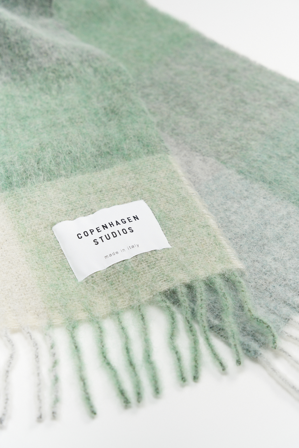 CPH SHAWL 4 wool mix jade green