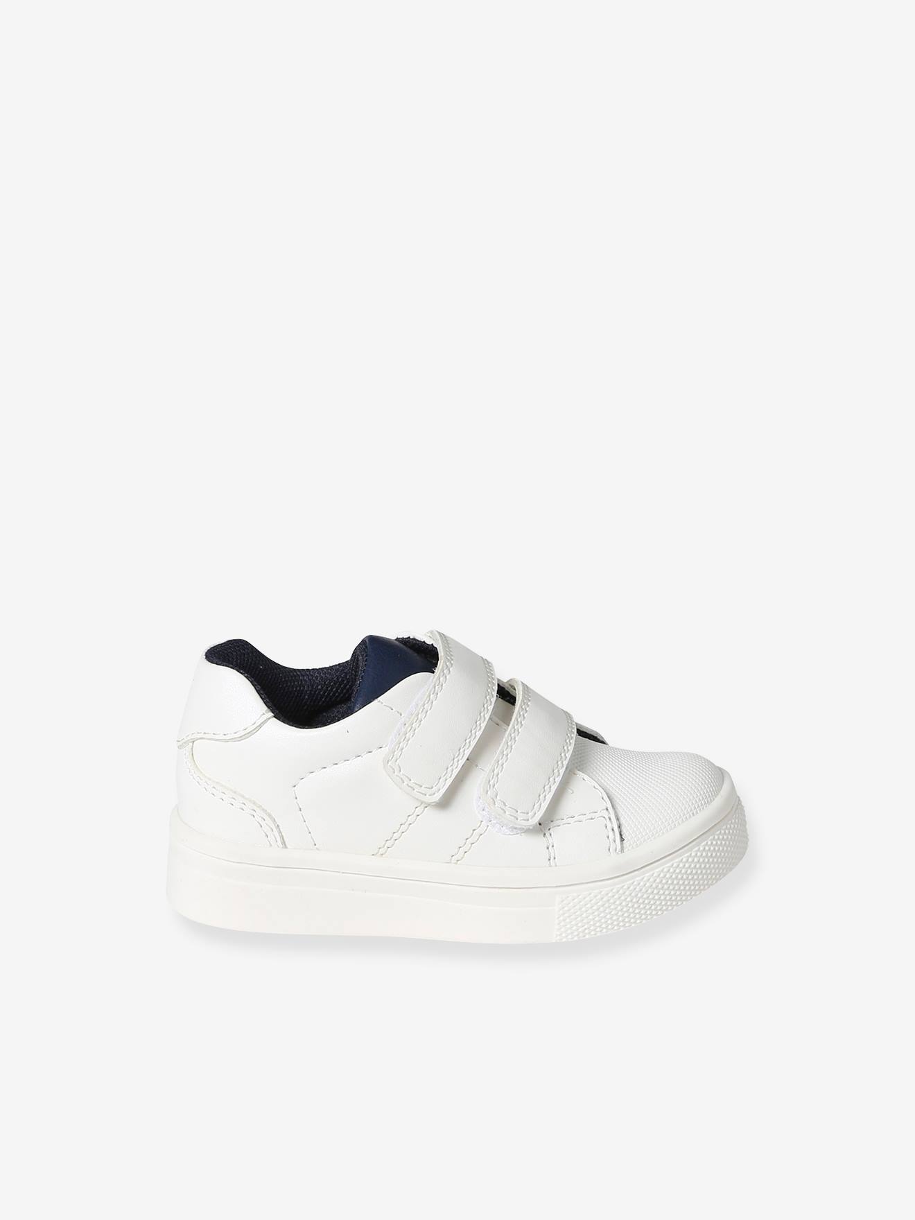 Vertbaudet Baby Klett-Sneakers - weiß