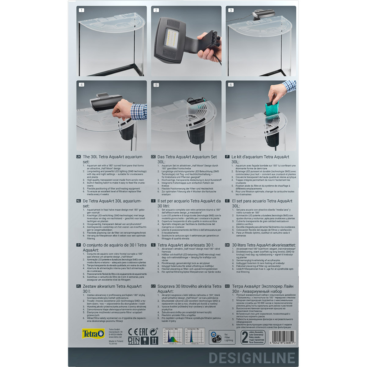 Tetra AquaArt Explorer Line Halfmoon Komplett-Set 30l
