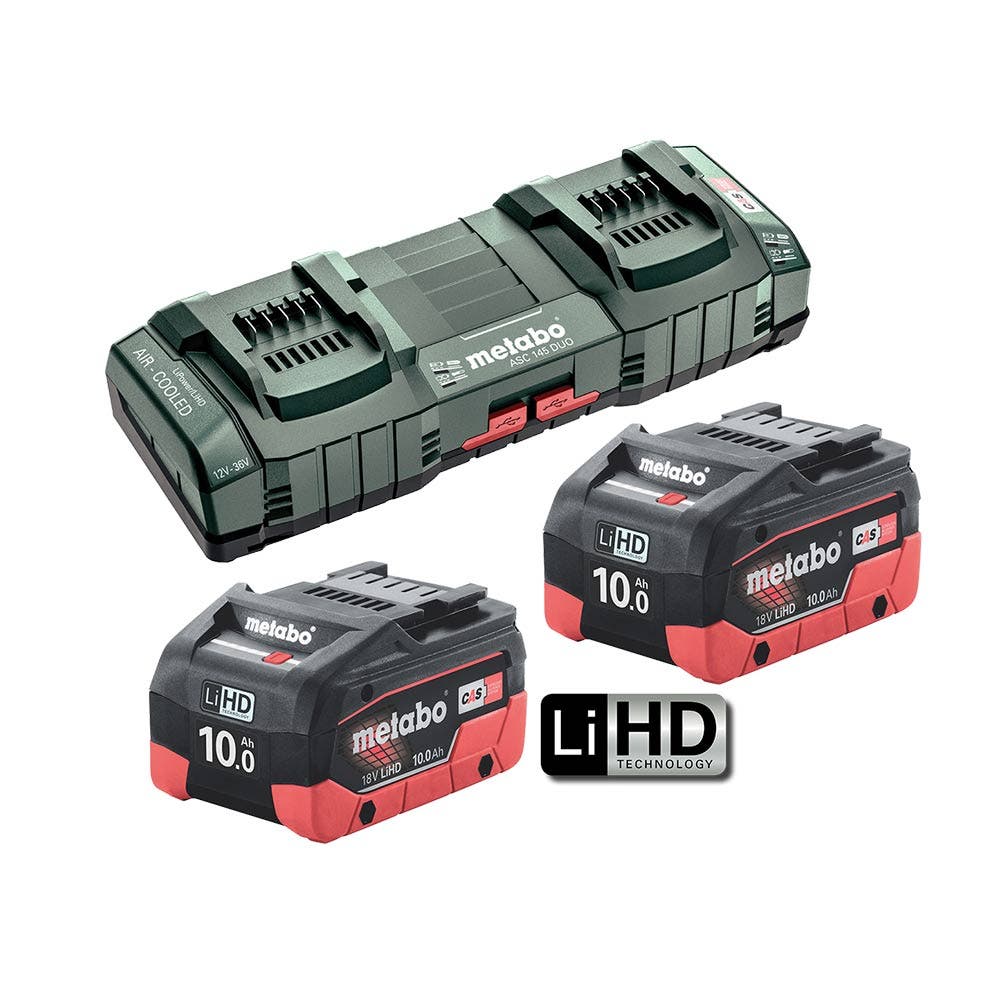 METABO 10.0Ah Duo Fast Charger Starter Kit AU62749810
