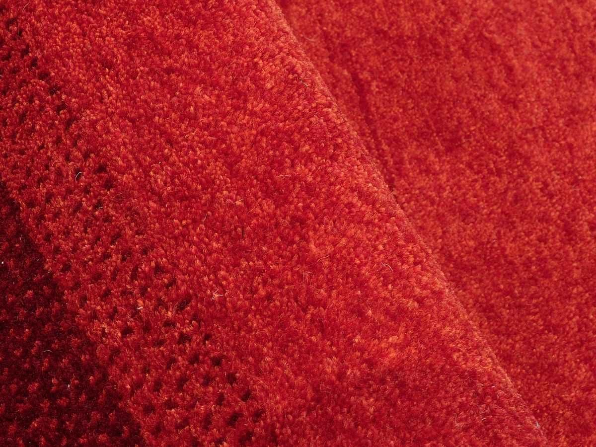 Teppich aus Indien Intense Mala Dunkelrot 70 x 140 cm