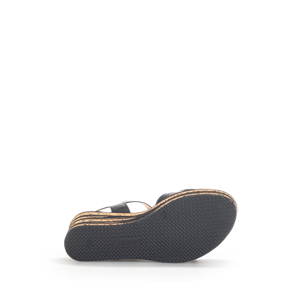 Gabor fashion Keilsandalette schwarz
