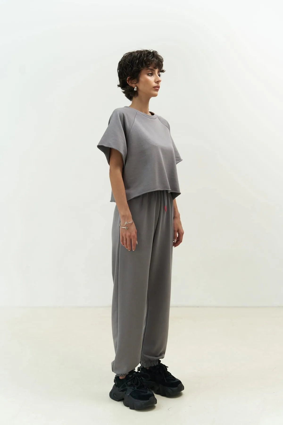 MAİ COLLECTİON  Vero Smoke Crop-Trainingsanzug-Set