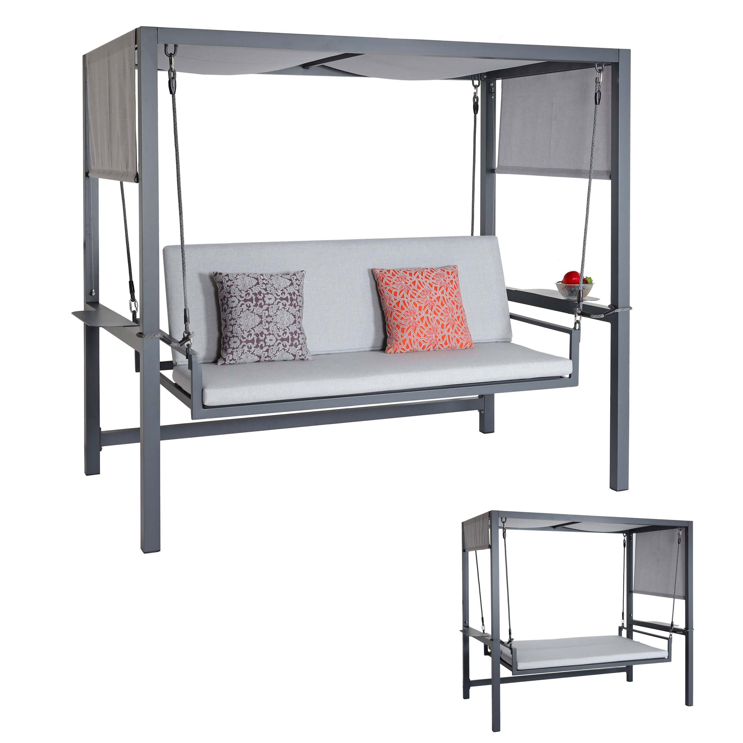 MCW Hollywoodschaukel MCW-L47, 3-Sitzer, Liegefunktion, Liegefunktion