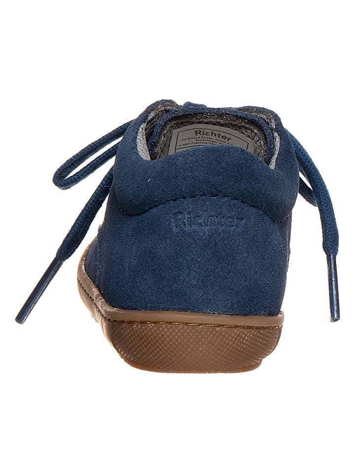 Richter Shoes Leder-Sneakers in Dunkelblau günstig kaufen 23
