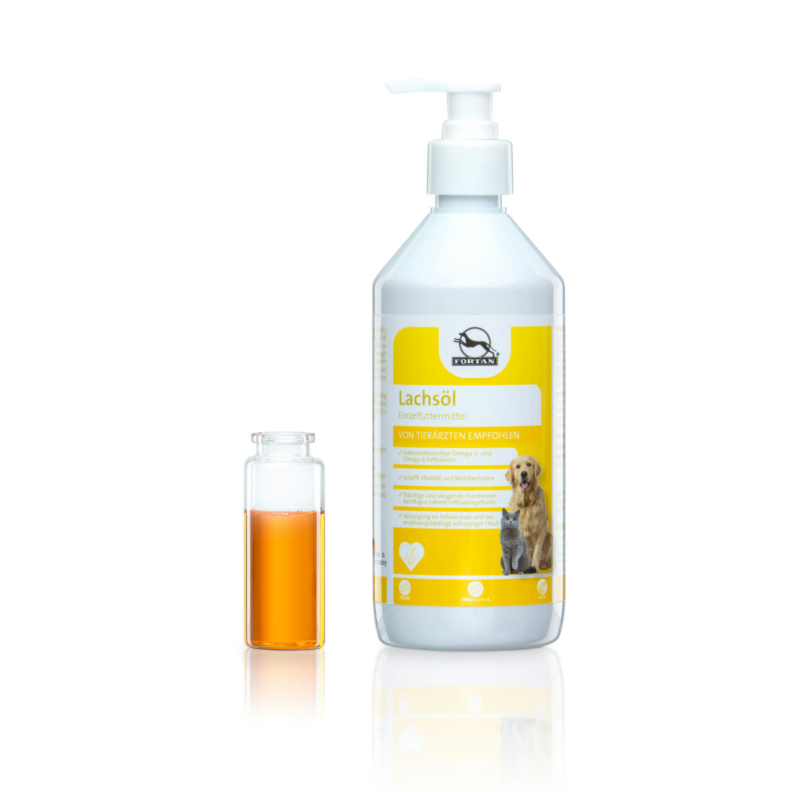 Fortan Ergänzungsfutter & Aufzucht Fortan Lachsöl BARF Zusatz 500 ml
