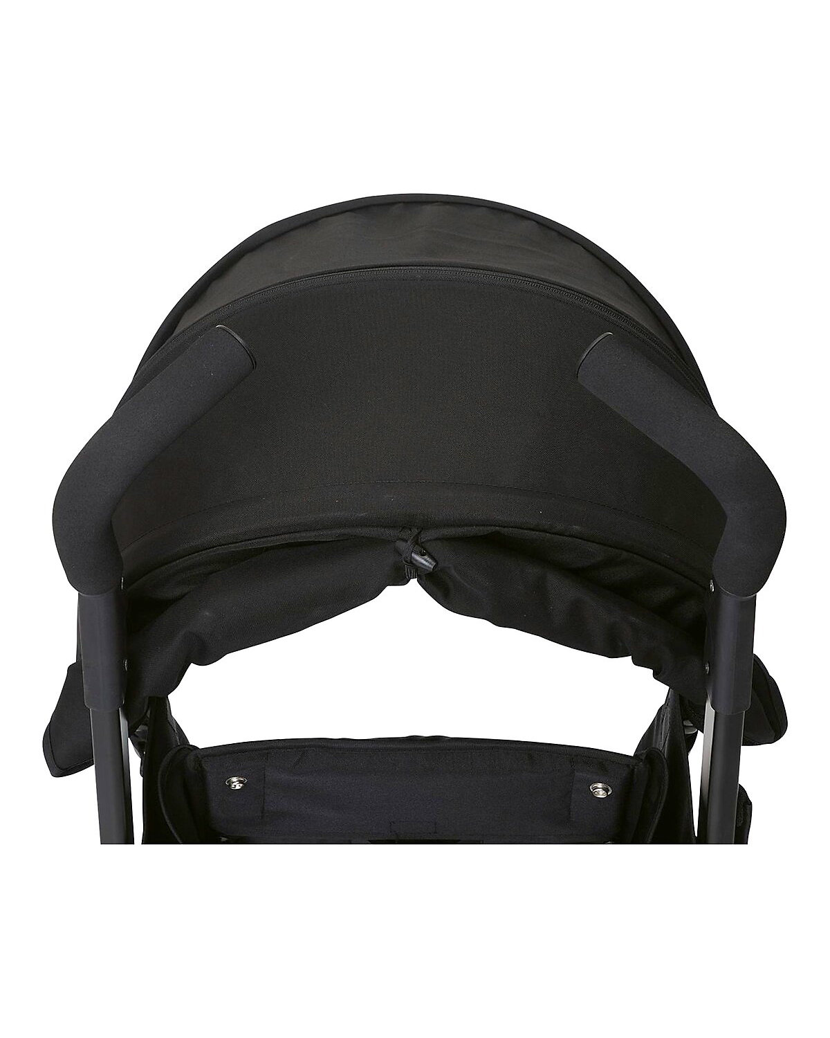Buggy Sportwagen Lite Way4 schwarz, mit faltbarem Frontbügel 22Kg Traglast, mit neuem großen Verdeck und Textilen Design, inkl. Regenschutz, Einhängekorb