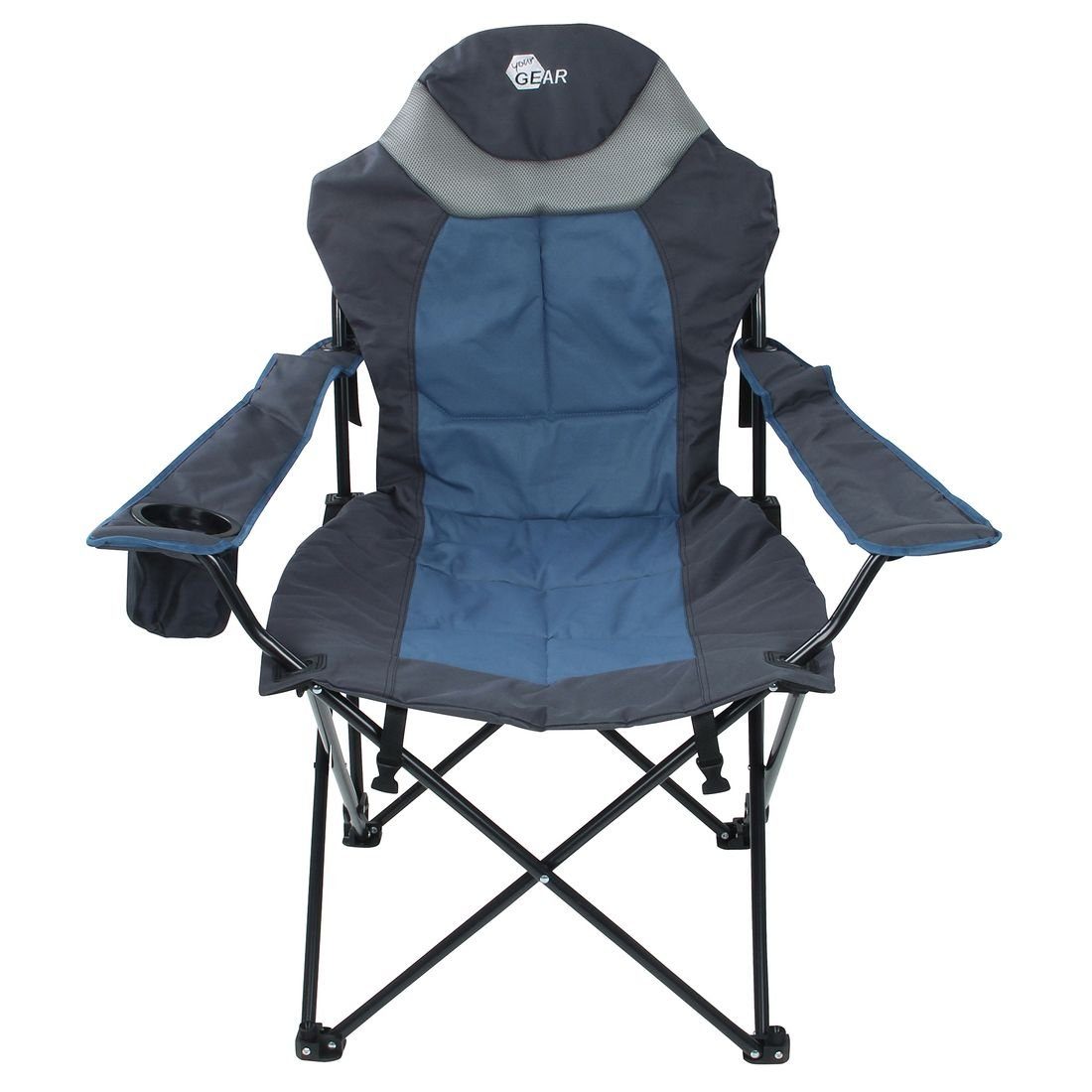 yourGEAR Faltstuhl yourGEAR Campingstuhl Pineto XXL Klappstuhl Fußauflage Rückenlehne