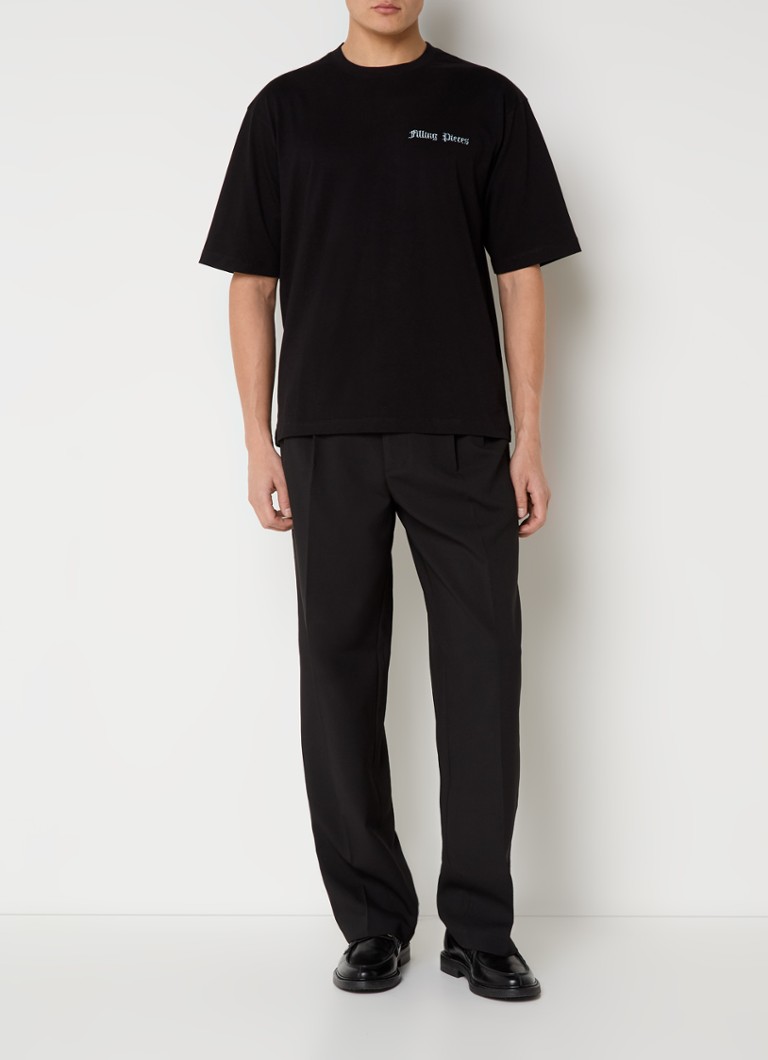 Tricou Filling Pieces Chrome Flower cu logo și imprimeu pe spate.