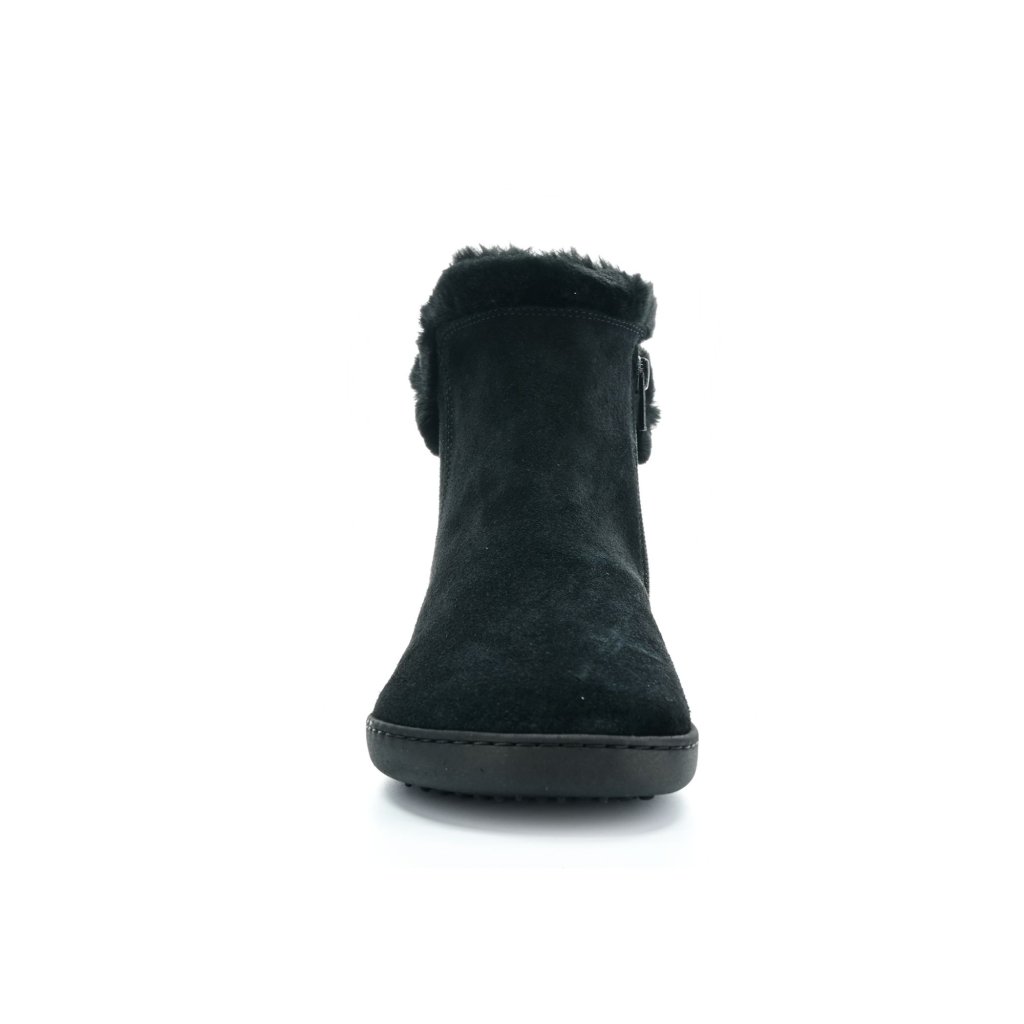 Shapen Fluffy Black schwarze Winterbarfußschuhe