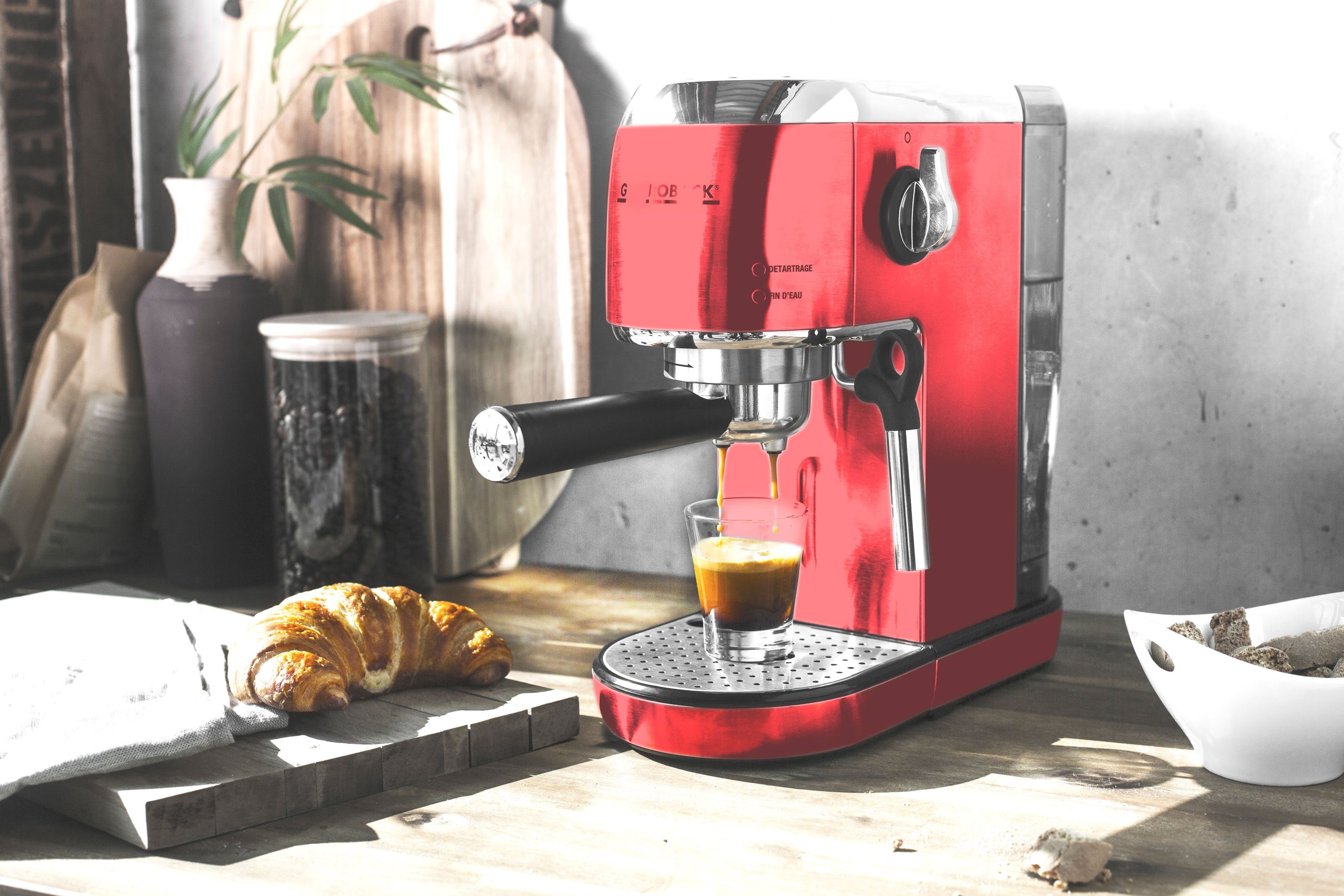 Gastroback Espressomaschine 42719 Design Espresso Piccolo rot