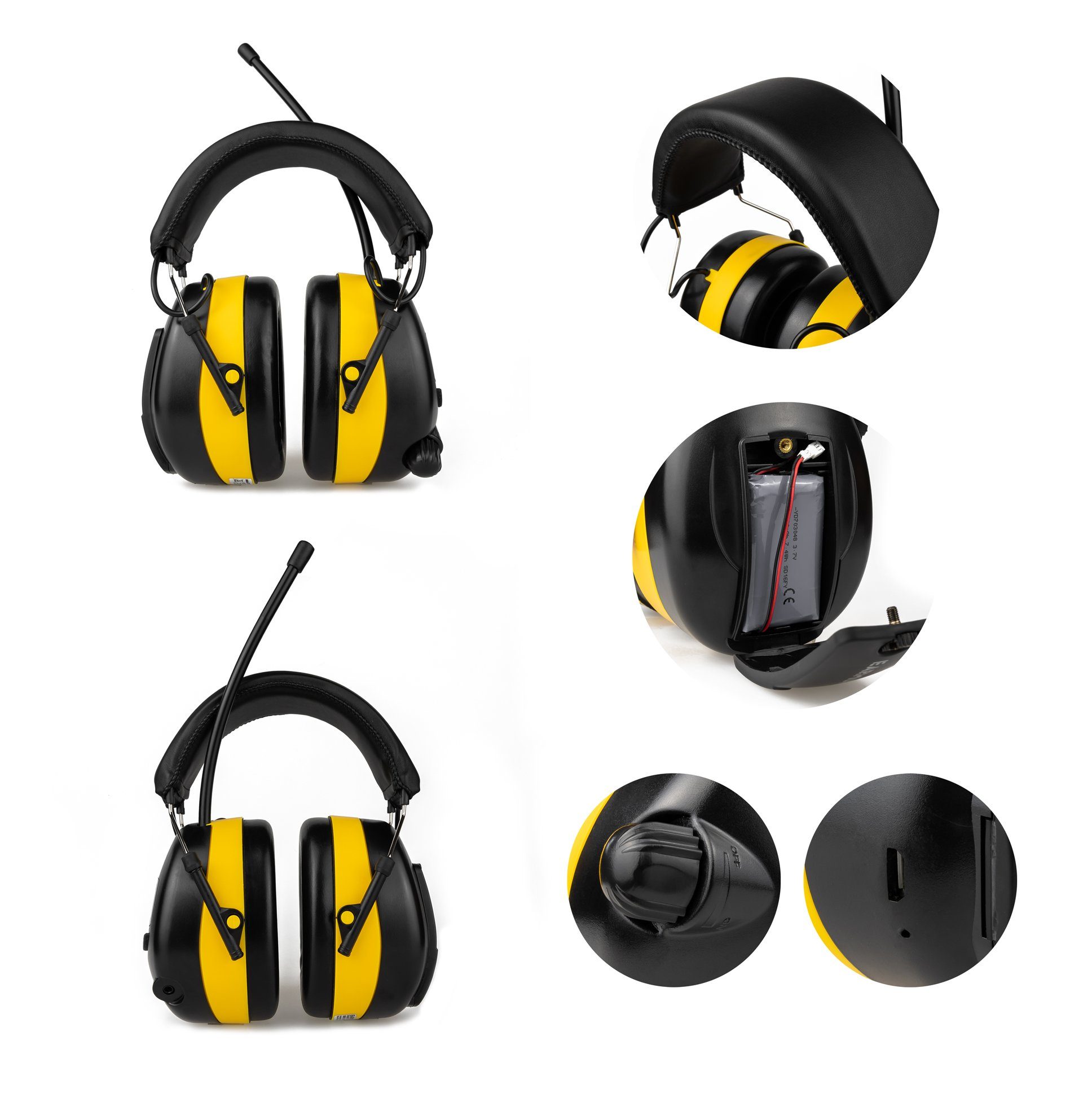 EARMUFF Kapselgehörschutz EARMUFF 31dB DAB+/FM/AUX, (1 St)