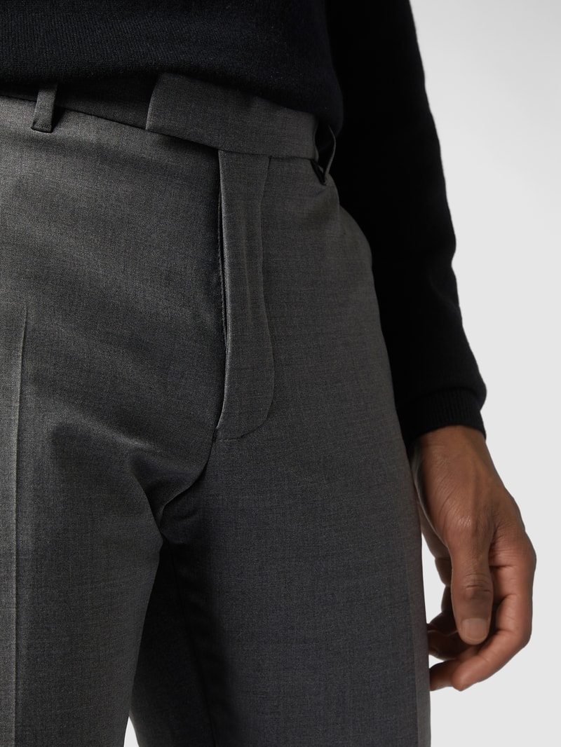 Slim Fit Anzughose mit Stretch-Anteil Modell 'Piet' - 'Drynamic' in mittelgrau