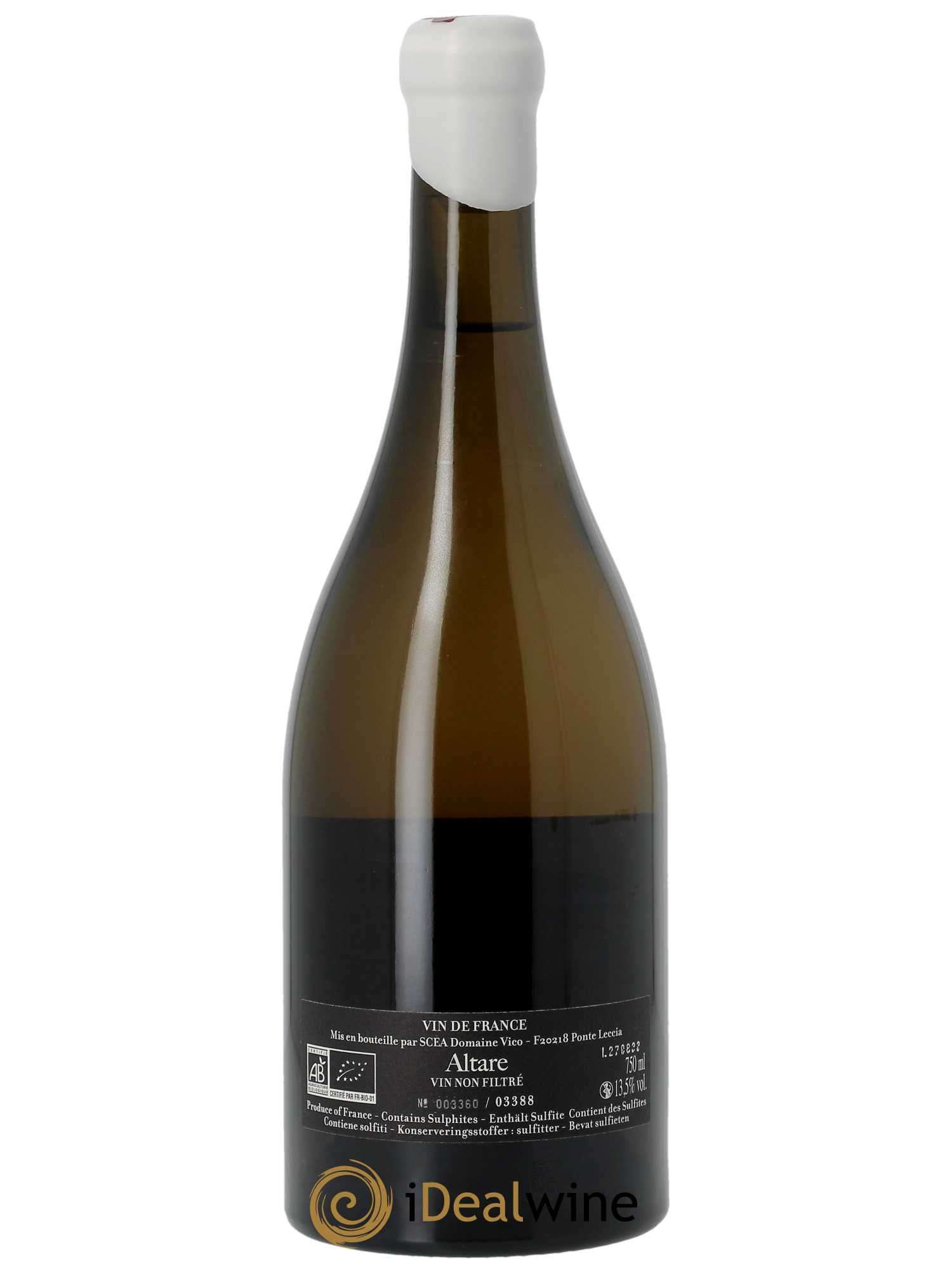 Vin de Corse Altare Clos Venturi  2021 - Lot de 1 Bouteille