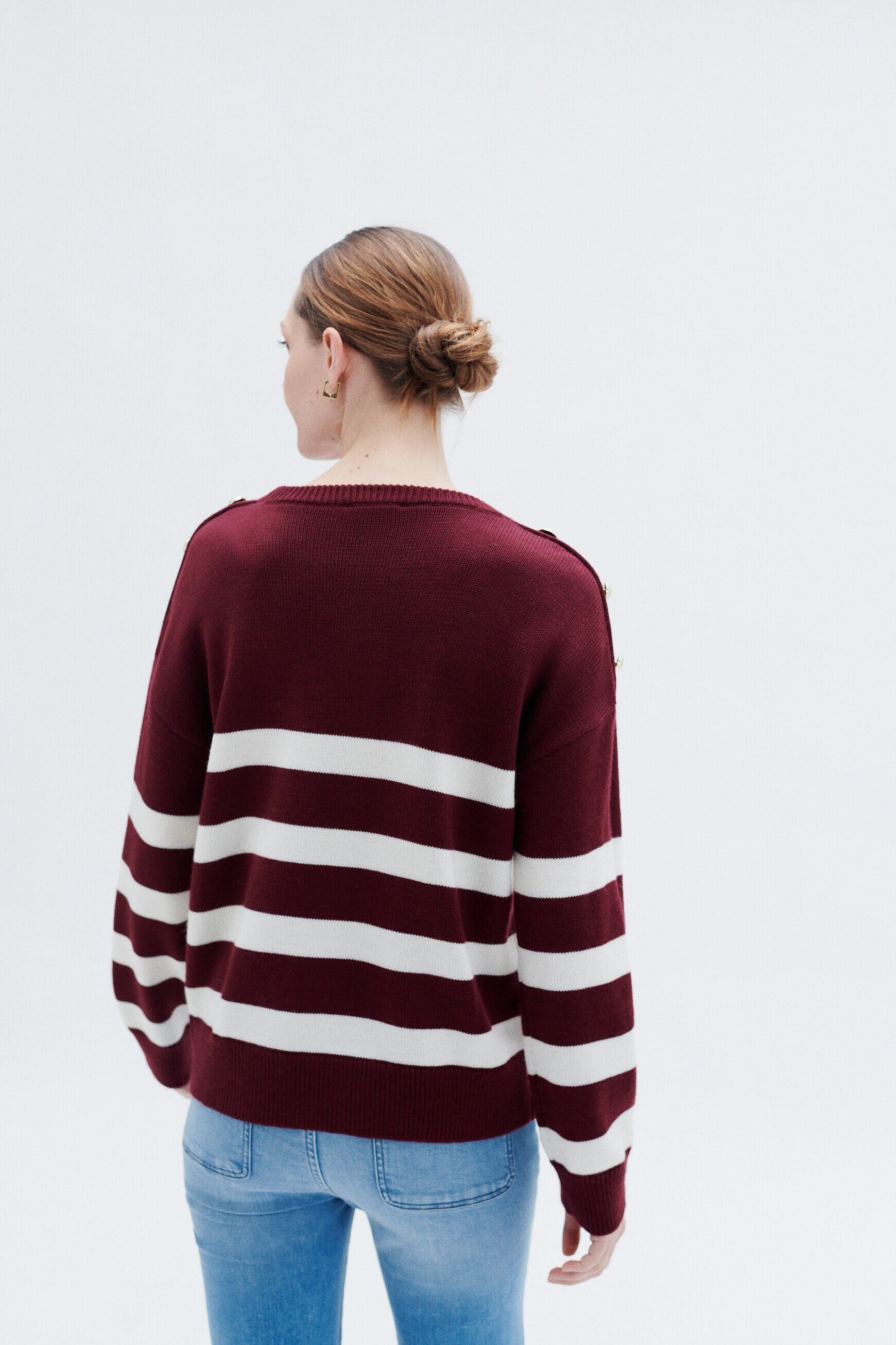 Pull marijo bordeaux femme
