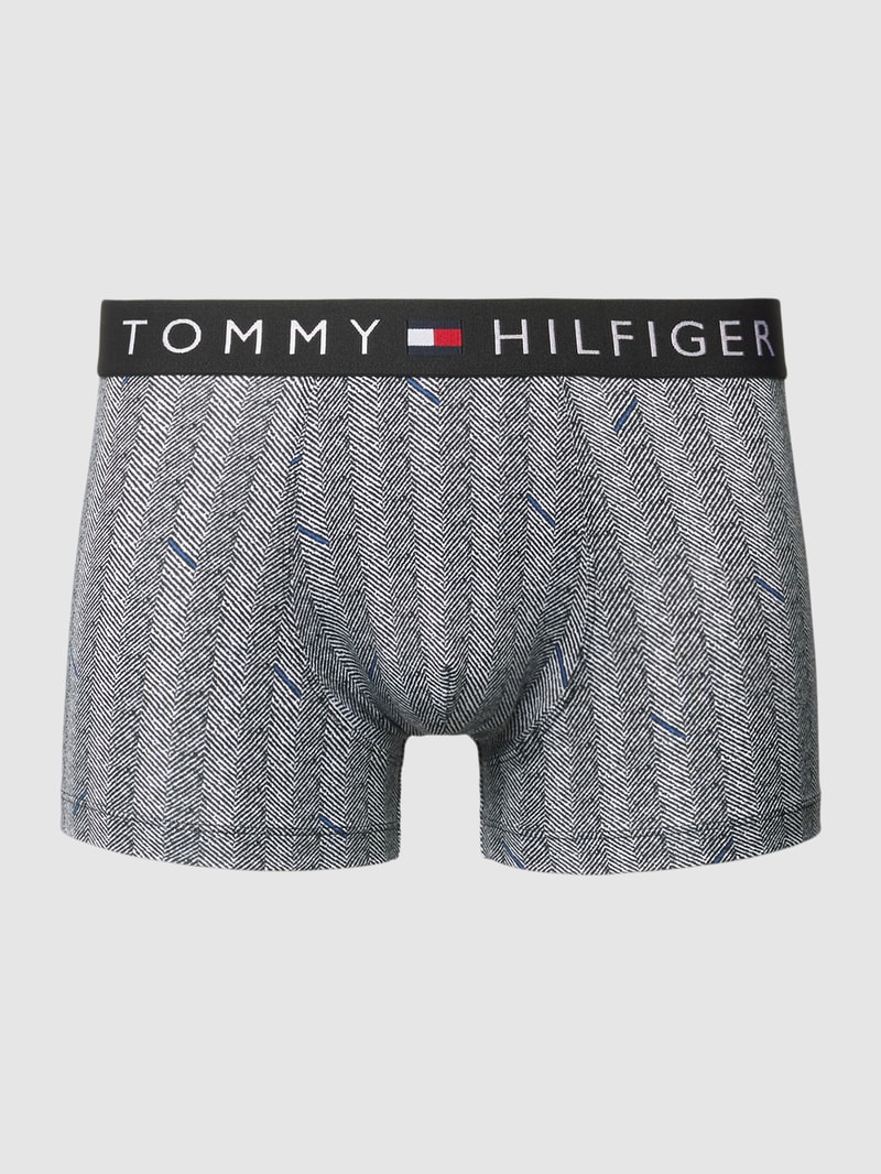 Trunks mit elastischem Label-Bund in mittelgrau