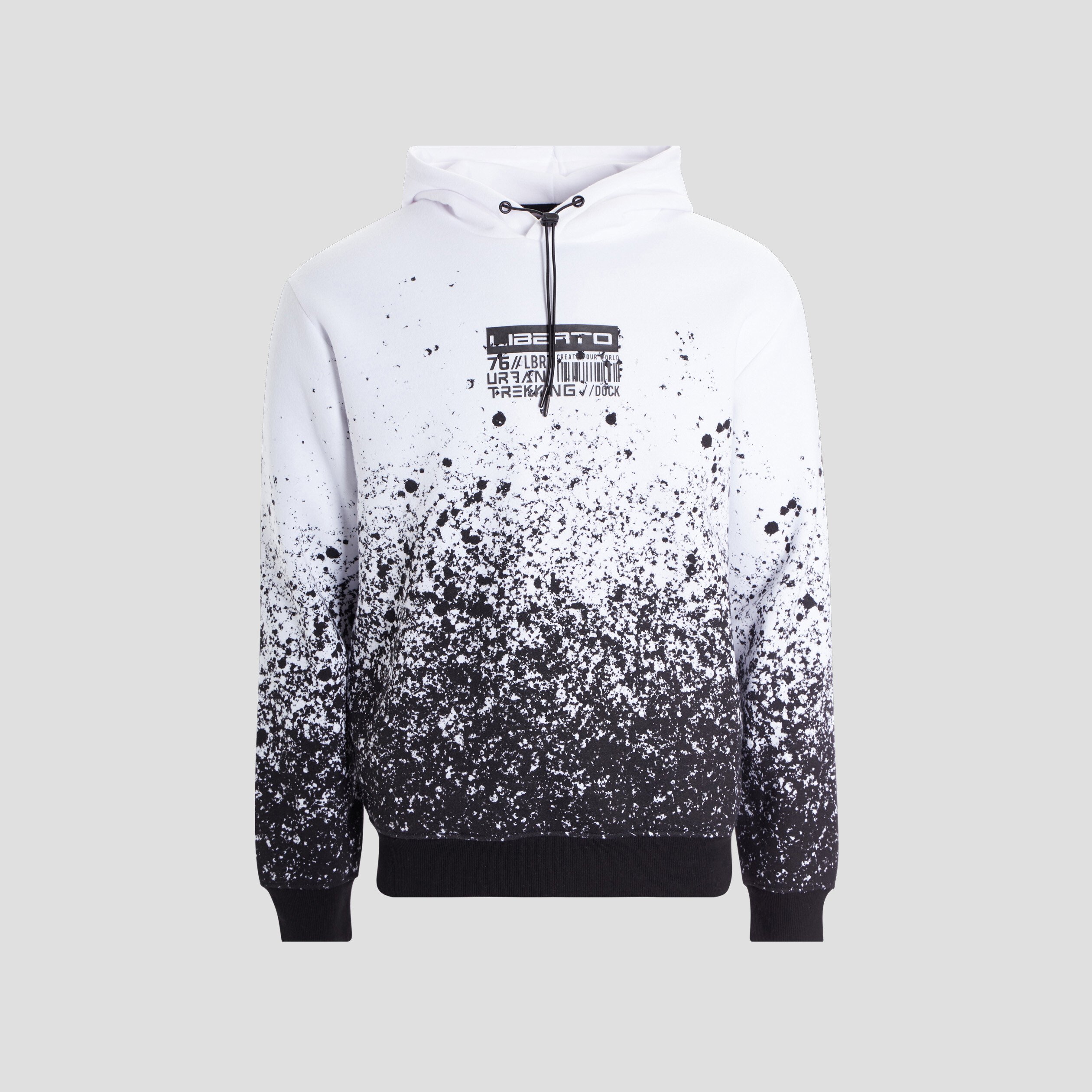 Sweat à capuche hoodie blanc homme | La Halle