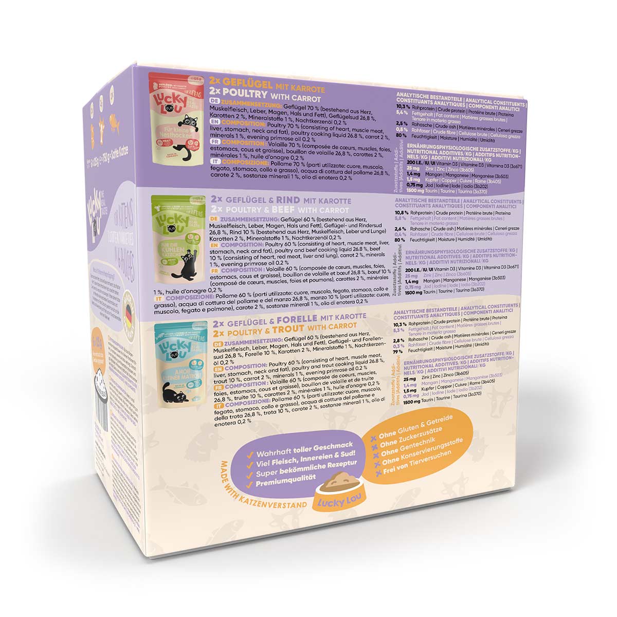 Lucky Lou Lifestage Kitten Multipack 5+1 6x125g