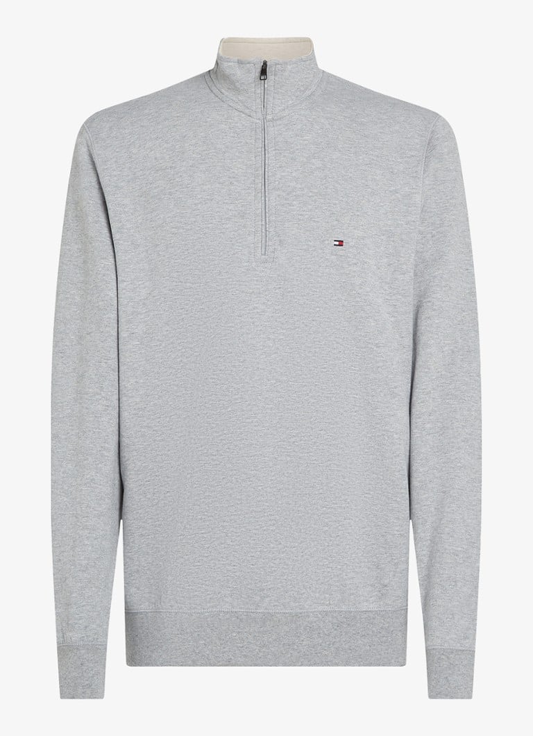 Tommy Hilfiger sweater with half zip and logo