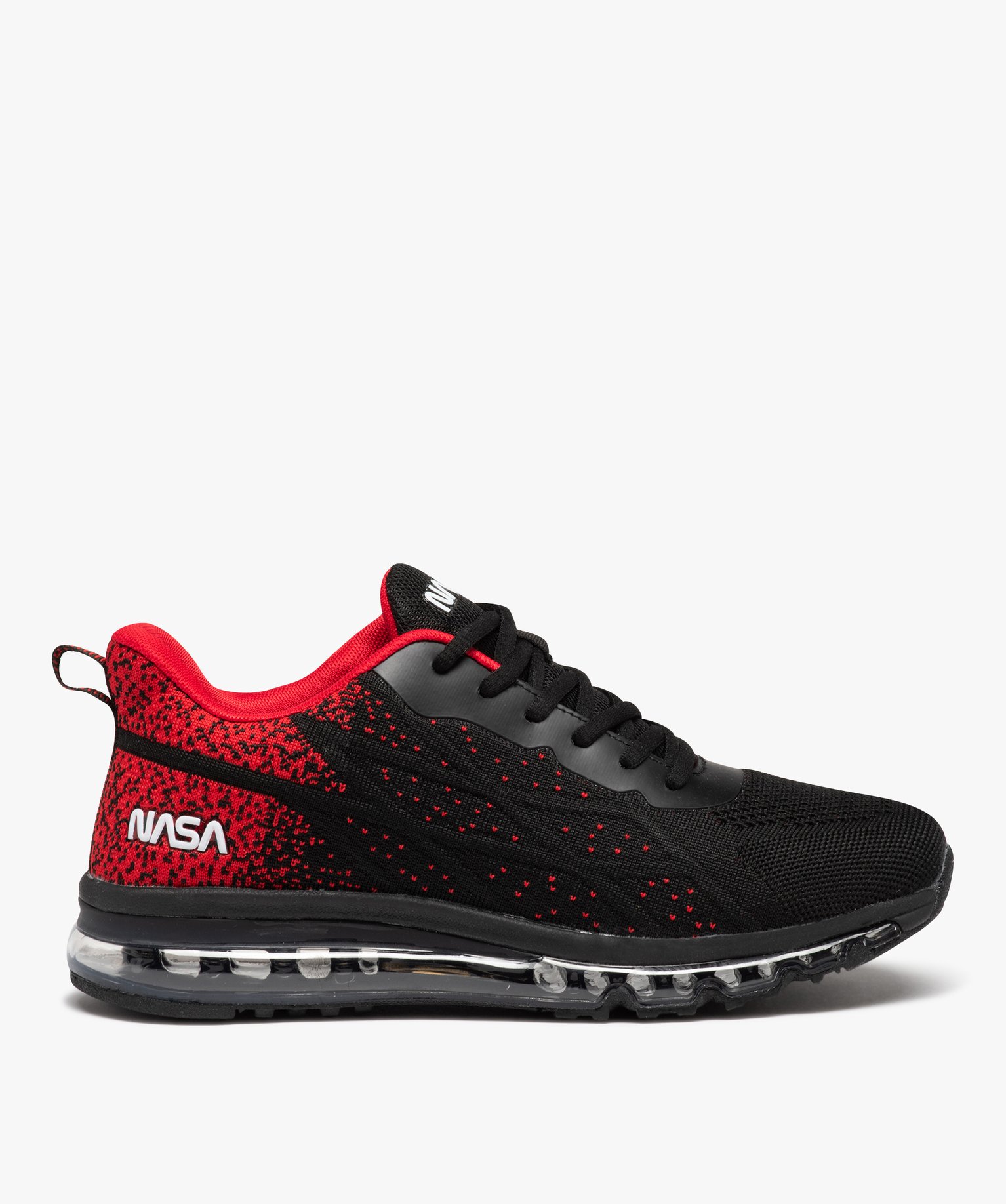 Baskets homme à semelle bulle d'air en mesh - Nasa noir | GEMO