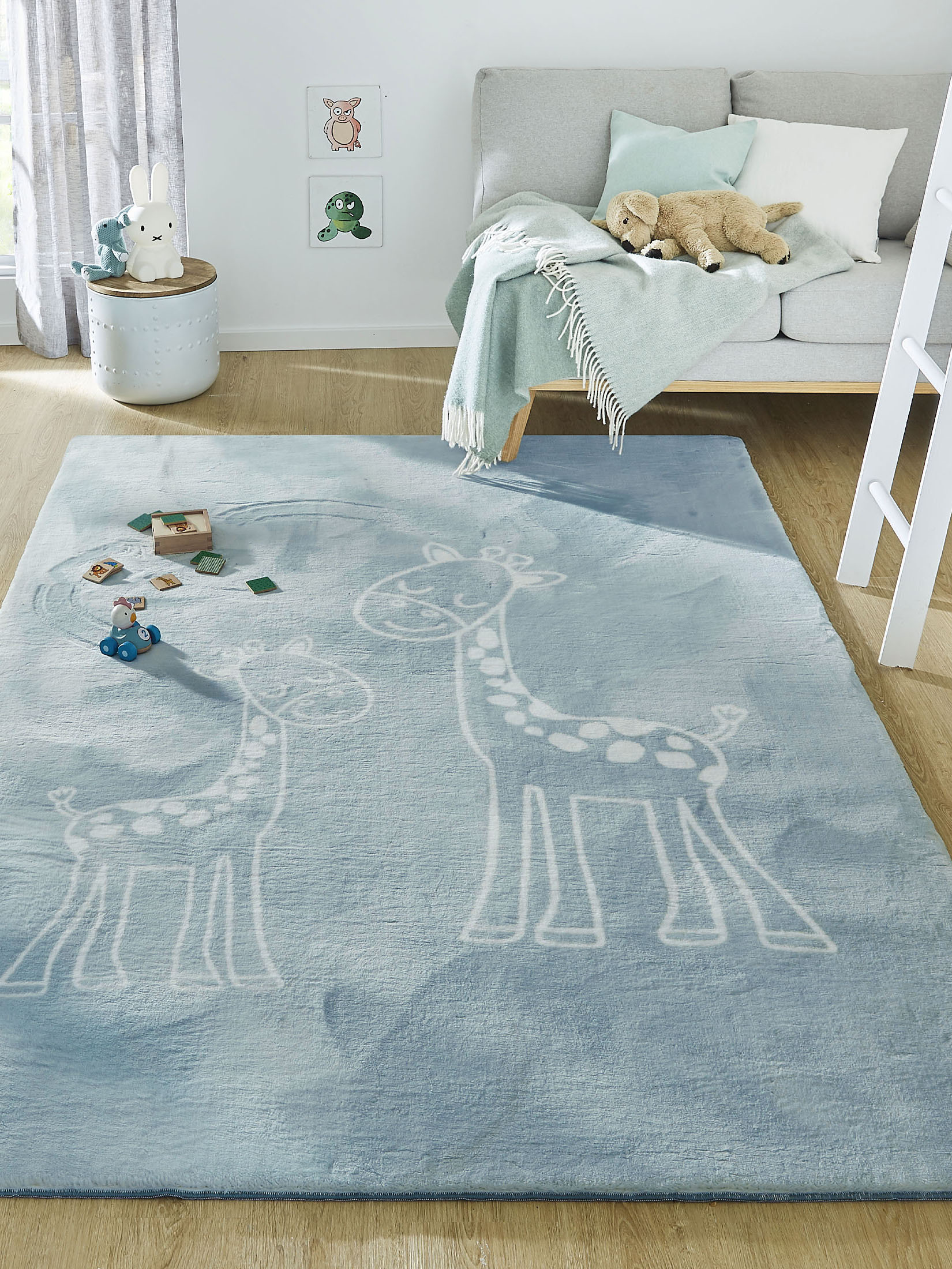 Matobo Kinder-Teppich, Hellblau
