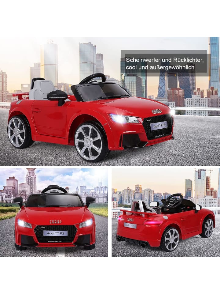 COSTWAY 12V Audi Elektroauto von 3-8 Jahren in Rot günstig kaufen 105 cm
