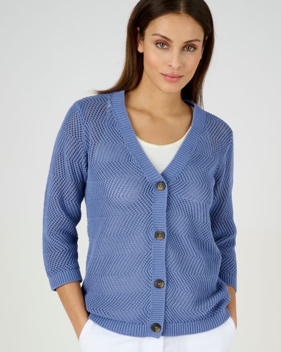 Gilet ajouré en coton biologique