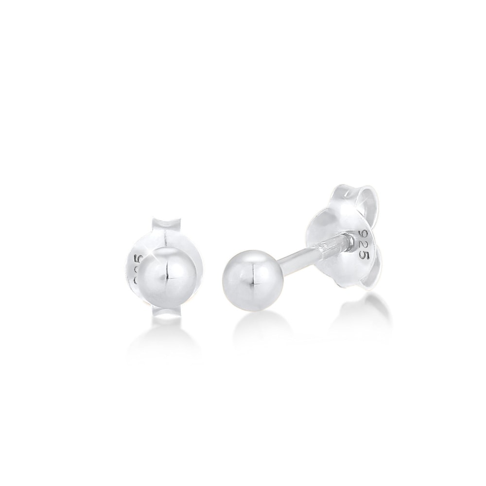 Elli Elli Boucles d'Oreilles Boucles pour dames Basic Minimal en 925/1000 argent massi Boucles d'oreilles