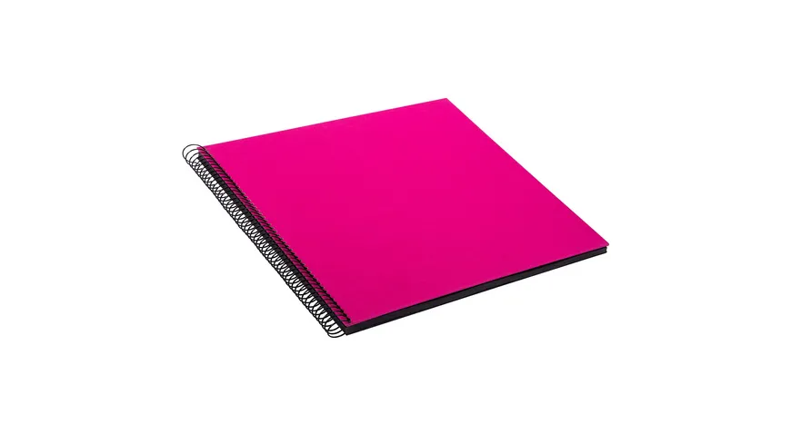 goldbuch Spiralalbum Bella Vista pink mit schwarzen Seiten, 30x34 cm