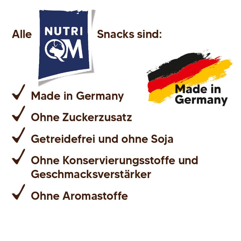 NutriQM Fleisch Happen Rind 5 x 100g