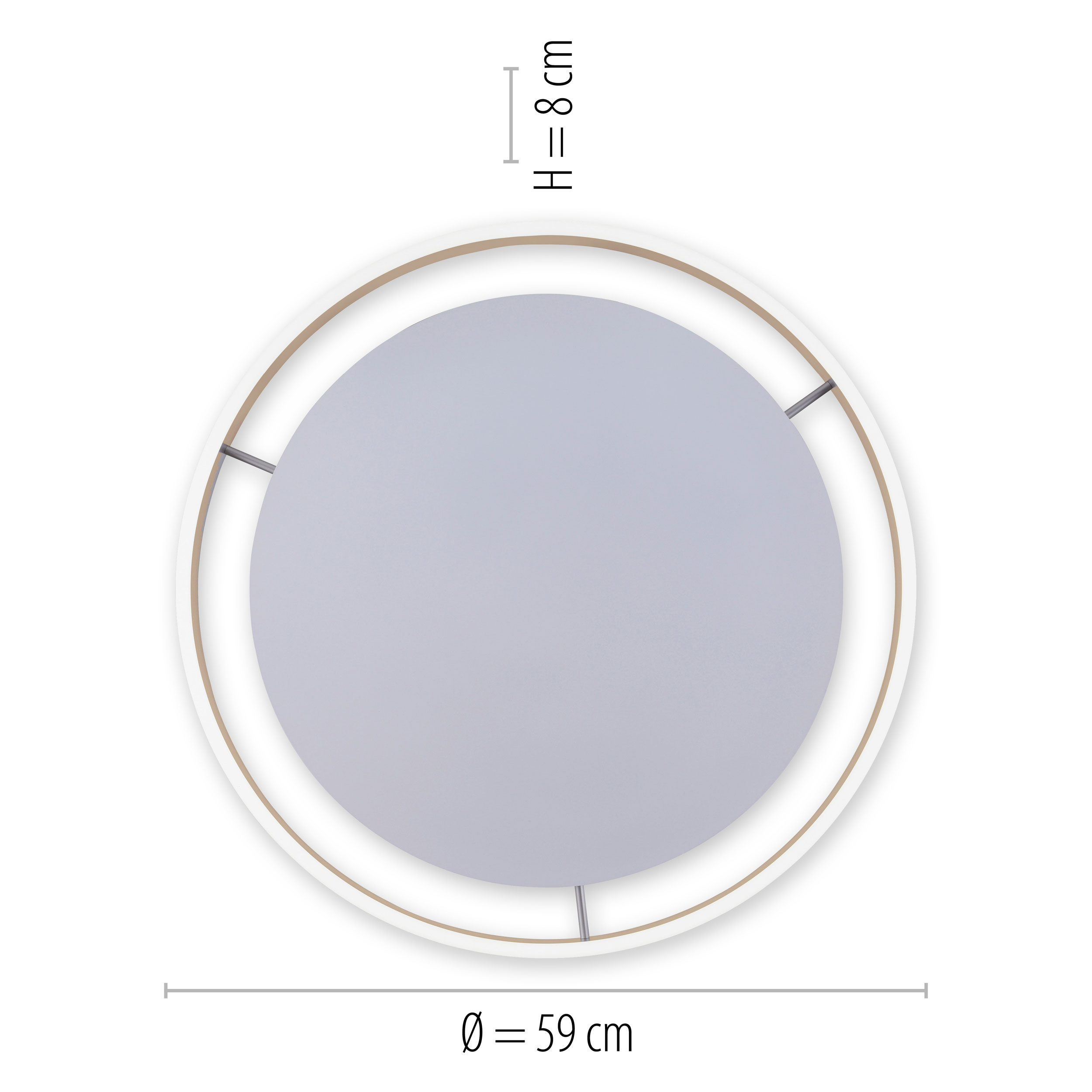 QLED-Deckenleuchte 1flg