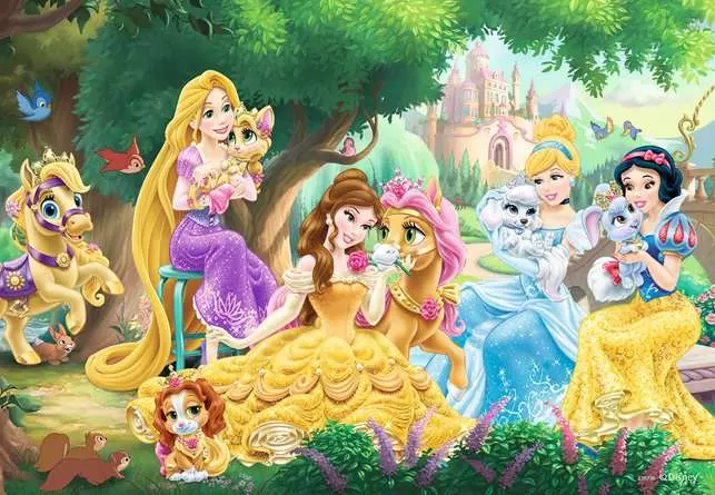 Kinderpuzzle ab 4 Jahren - Beste Freunde der Prinzessinnen - 24 Teile