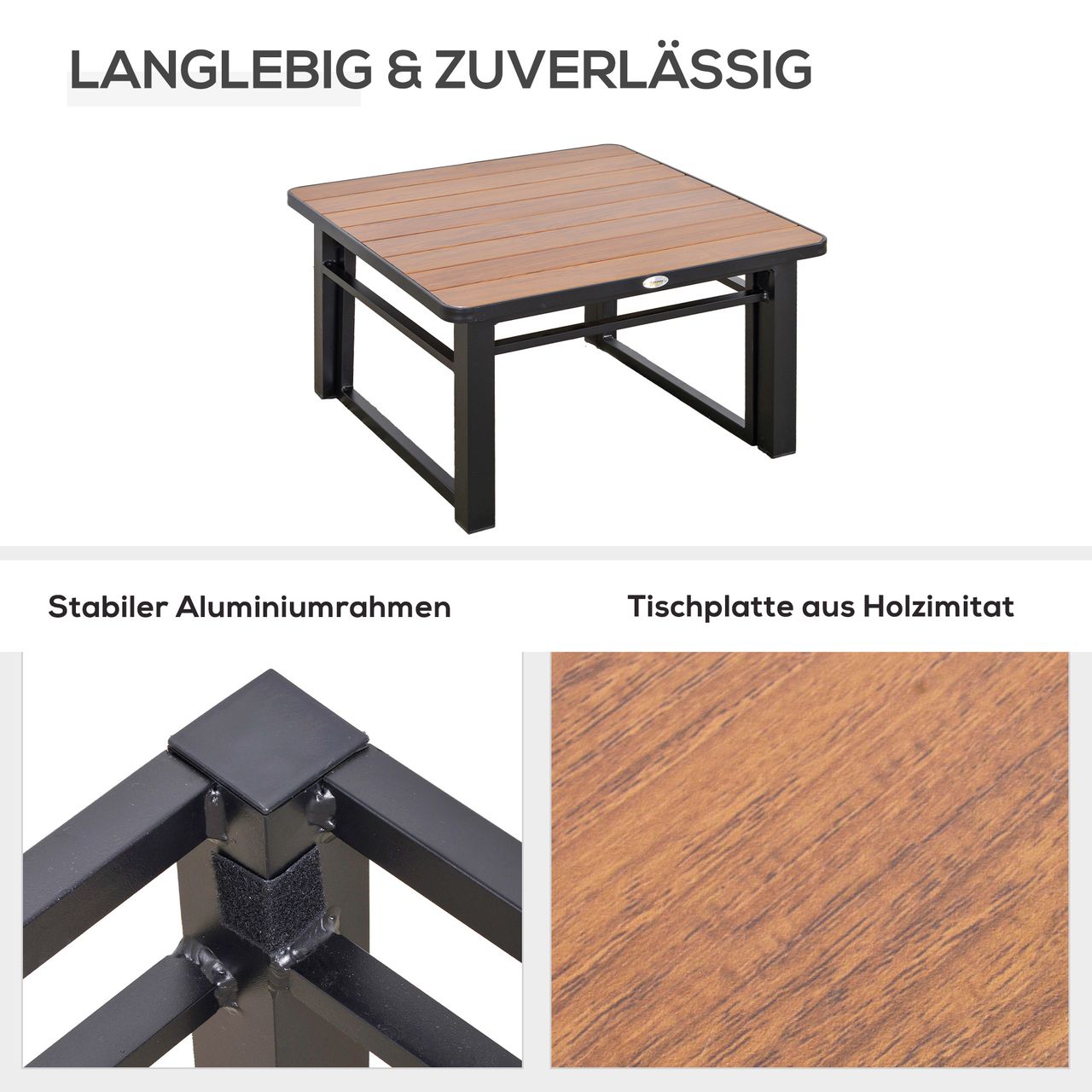 Outsunny 4-tlg. Gartengarnitur