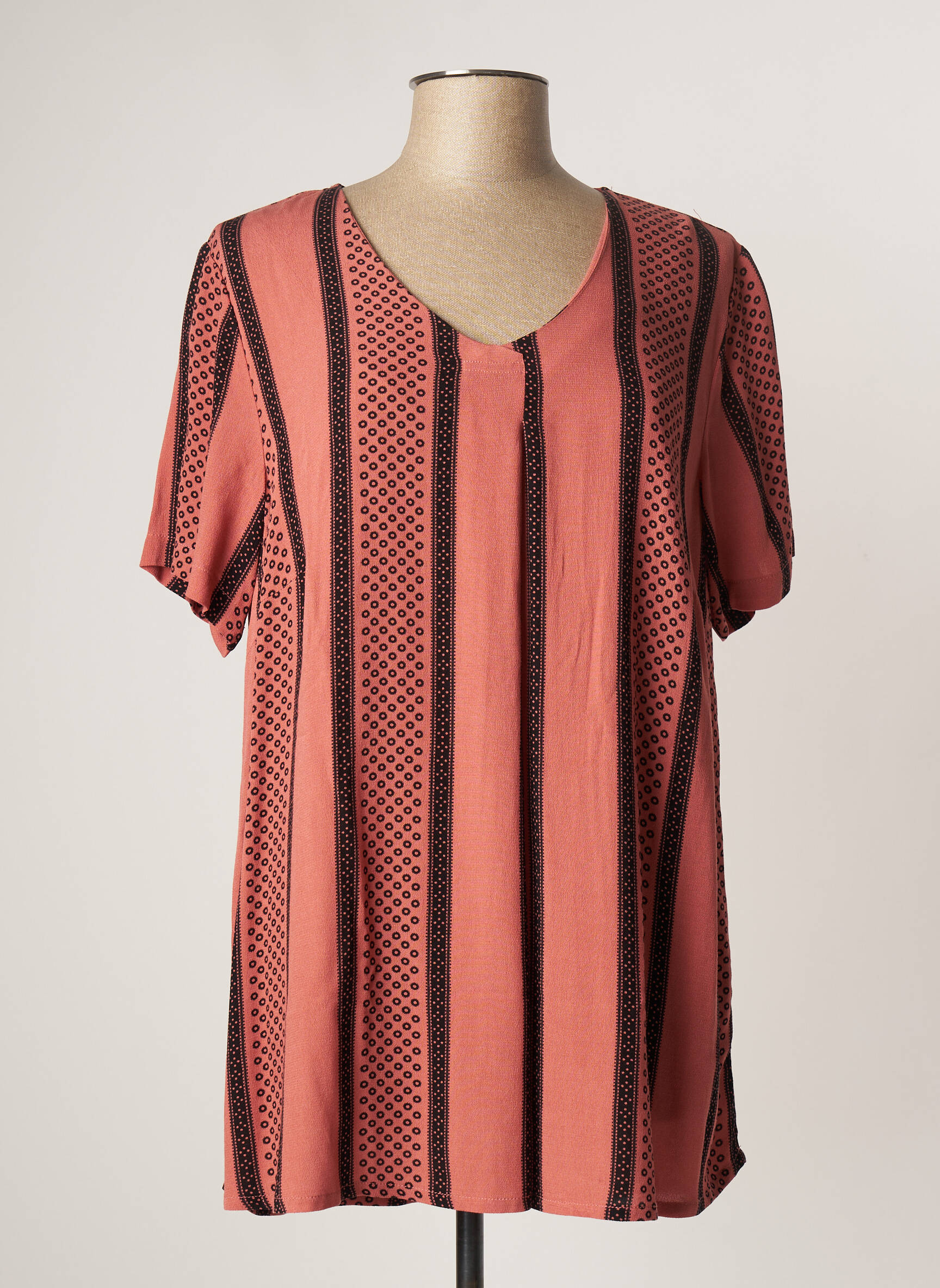Ciso Tuniquemanchecourte Femme couleur rose