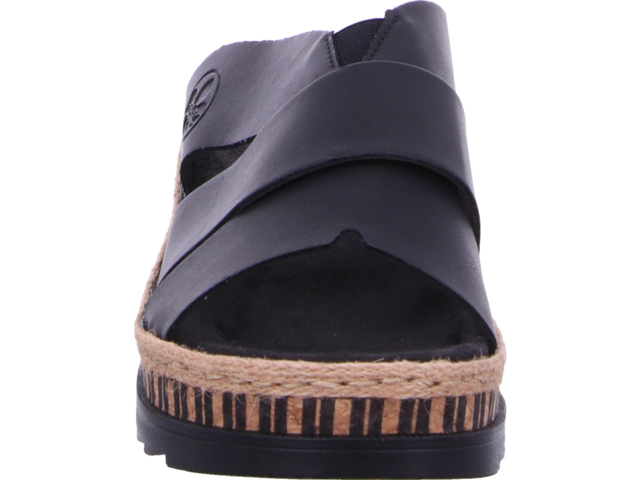 RIEKER Klassische Sandalen schwarz