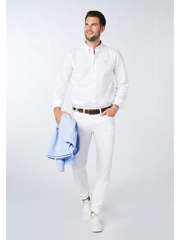 Polo Sylt Hemd - Regular fit - in Weiß günstig kaufen