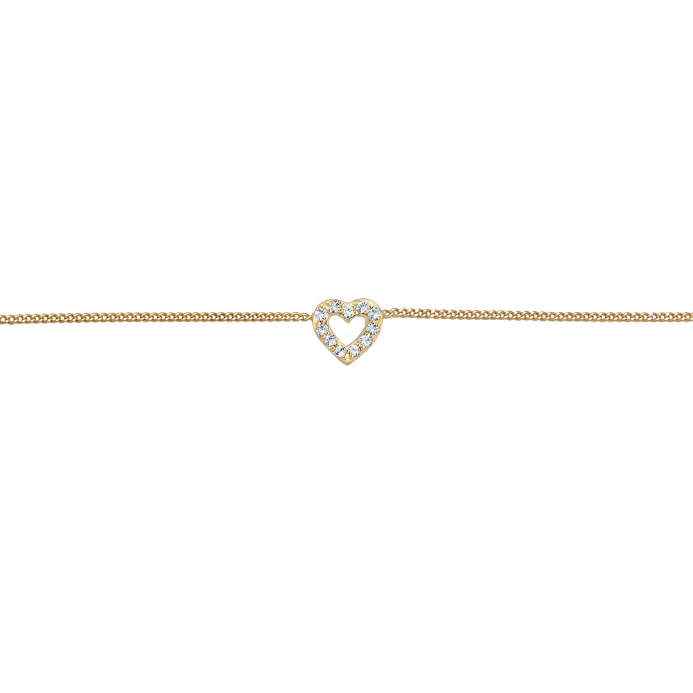 Elli Elli Collier Femmes Choker cœur Pendentif amour avec cristal en argent sterling 9 collier