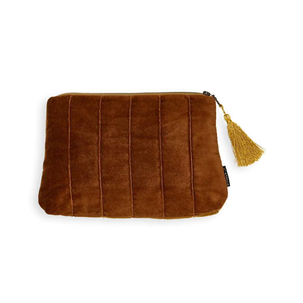 Trousse de toilette House of Rituals Collection Vellore, pochette en velours de coton, format moyen