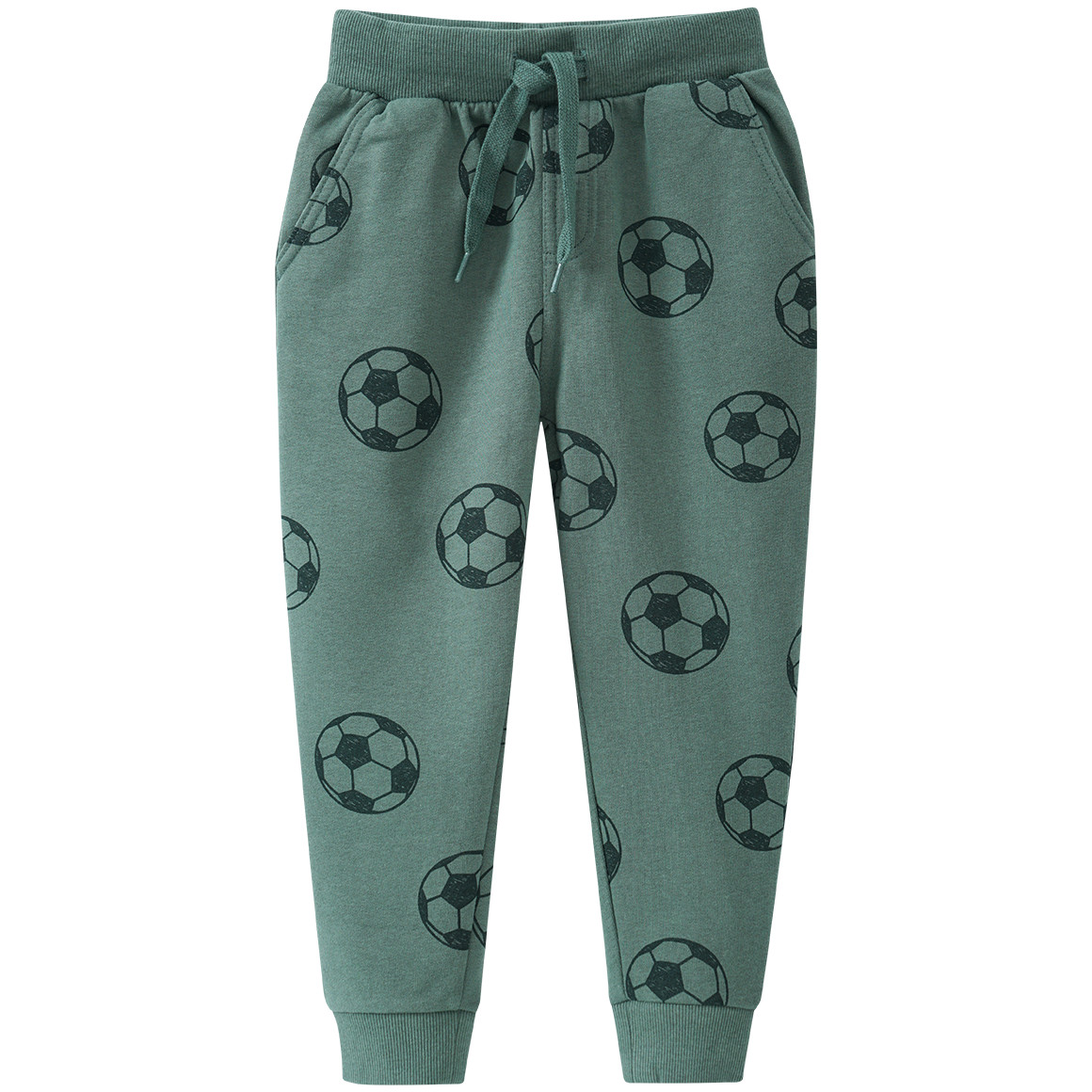 2 Jungen Jogginghosen mit Fußball-Print