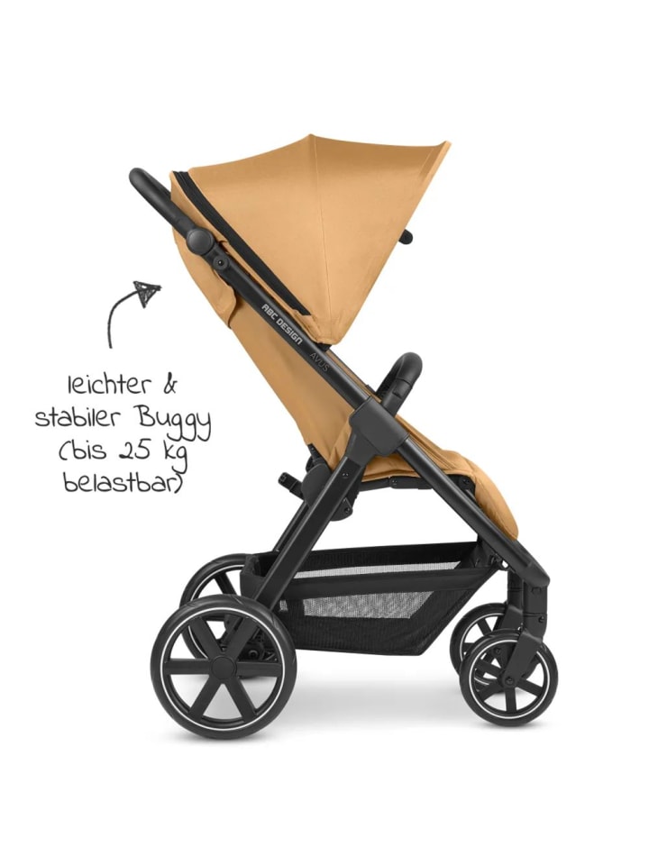 ABC-Design Buggy & Sportwagen Avus inkl. Autositz Pebble in gelb,schwarz günstig kaufen onesize