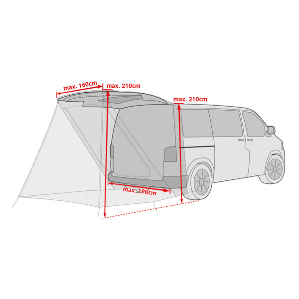 DRIVE VAN TRUNK - Busvorzelt