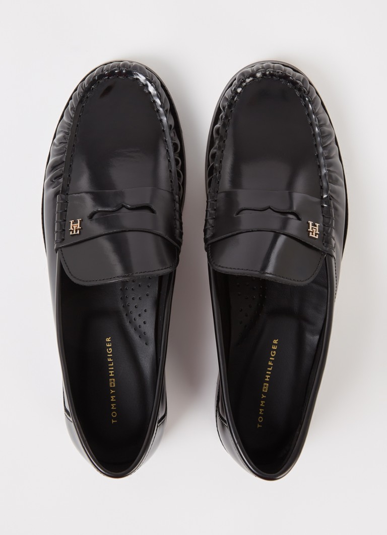 Mocasini din piele abrazivă Tommy Hilfiger