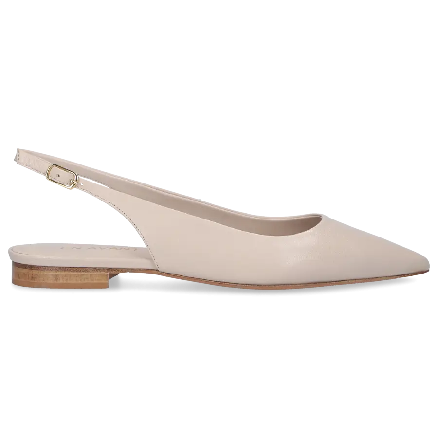 EN AVANT - Sling-Ballerinas 2765 Kalbsleder - beige