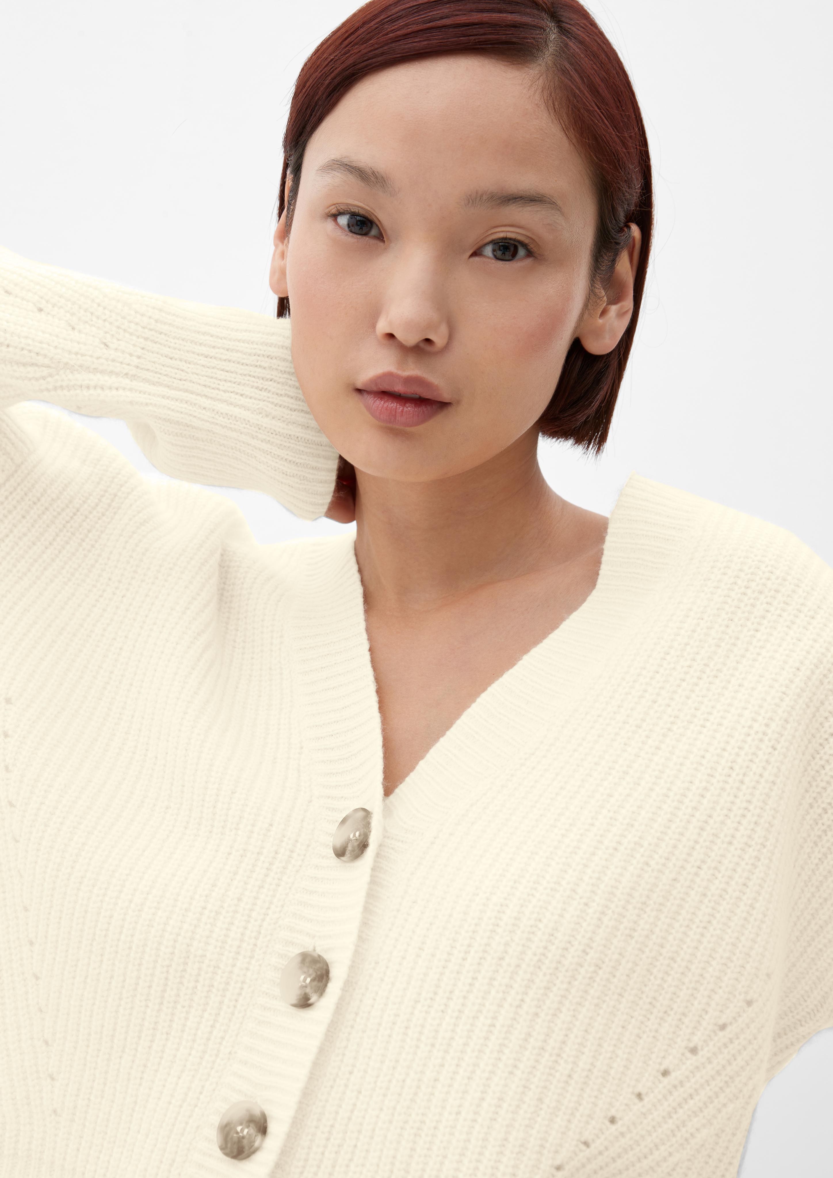 Strickjacke aus Wollmix  2120904-0210